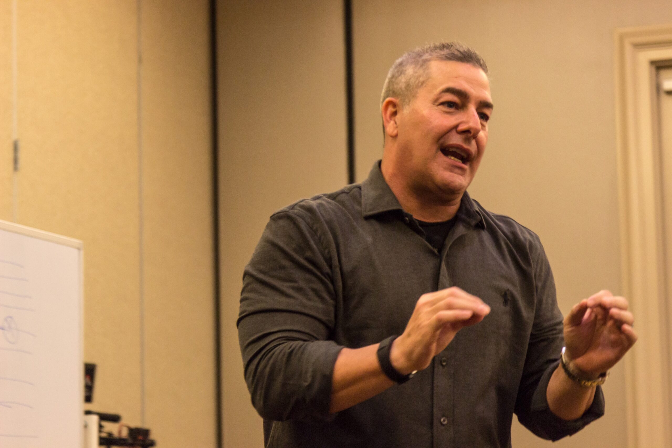 Todd McBroom forklift sales training session